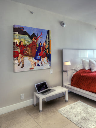 "Wrong Week at the Ski Resort" Print on Canvas by James Williamson