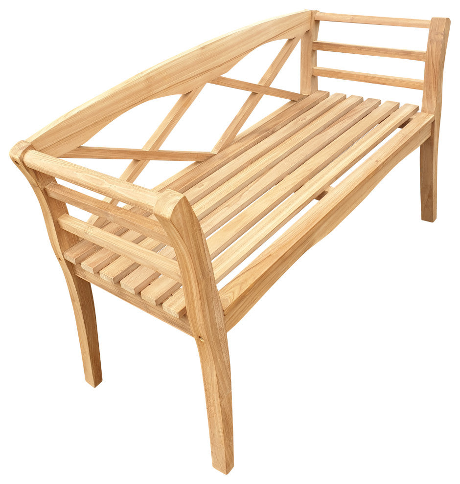 Teak Wood Montana Outdoor Patio Bench, 4'