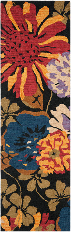 Safavieh Jardin Jar321A Black, Multi Area Rug