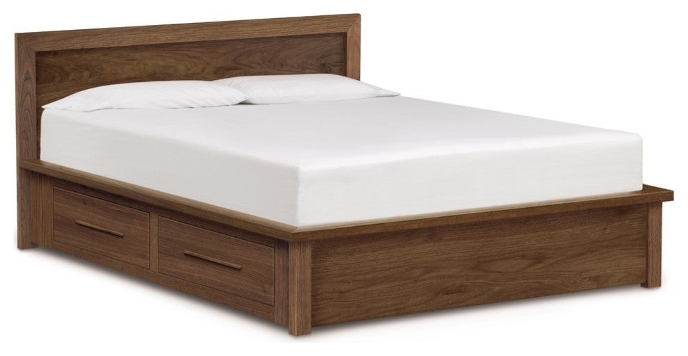 Copeland Moduluxe Storage Bed With Panel Headboard, Cal King, Autumn Cherry