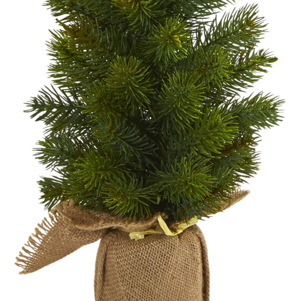 15" Mini Cypress and Pine Artificial Tree, 3-Piece Set