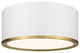 Zlite 2303F2-MW-RB 2-Light Flush Mount, Matte White