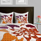 Deny Designs Karen Harris Constance In Orange Blossom Duvet Cover-Lightweight