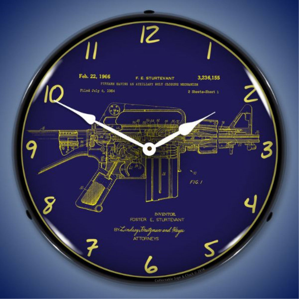 1807869 AR-15 Patent Clock