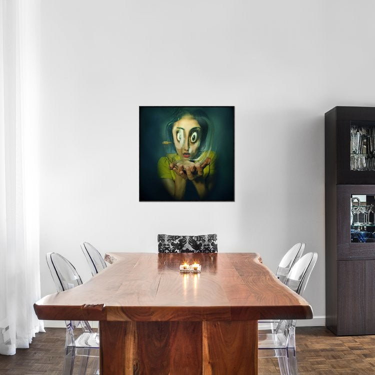 "Untitled" Framed Canvas Giclee by Inga Ivanova, 31x31"