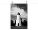 Touch the Sky Landscape Photo, Lighthouse Unframed Wall Art Print, 12" X 18"