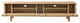Media TV Stand Console Table, Wood, Brown Oak, Modern, Living Lounge Hospitality