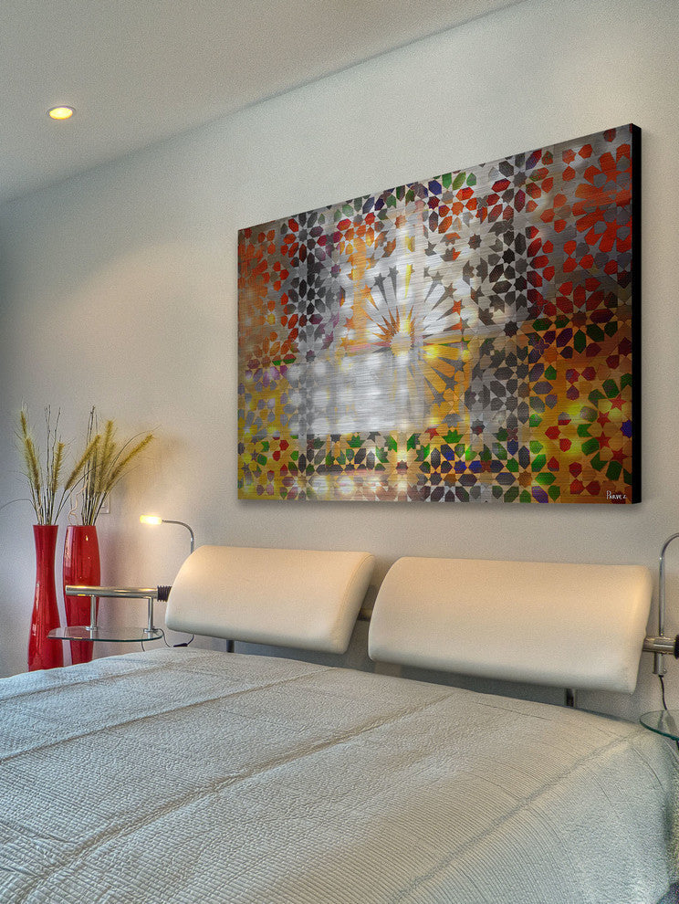 "Marrakesh Nights" UV Ink Print on Brushed  Aluminum, 45"x30"
