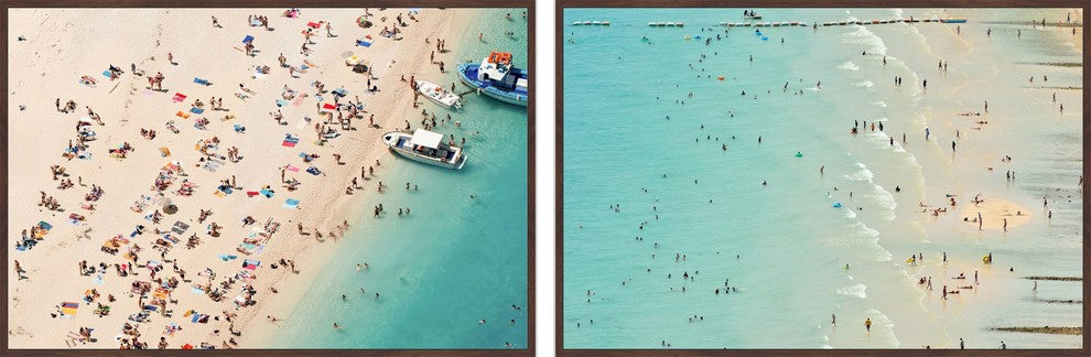 Beaches Diptych, 90x30