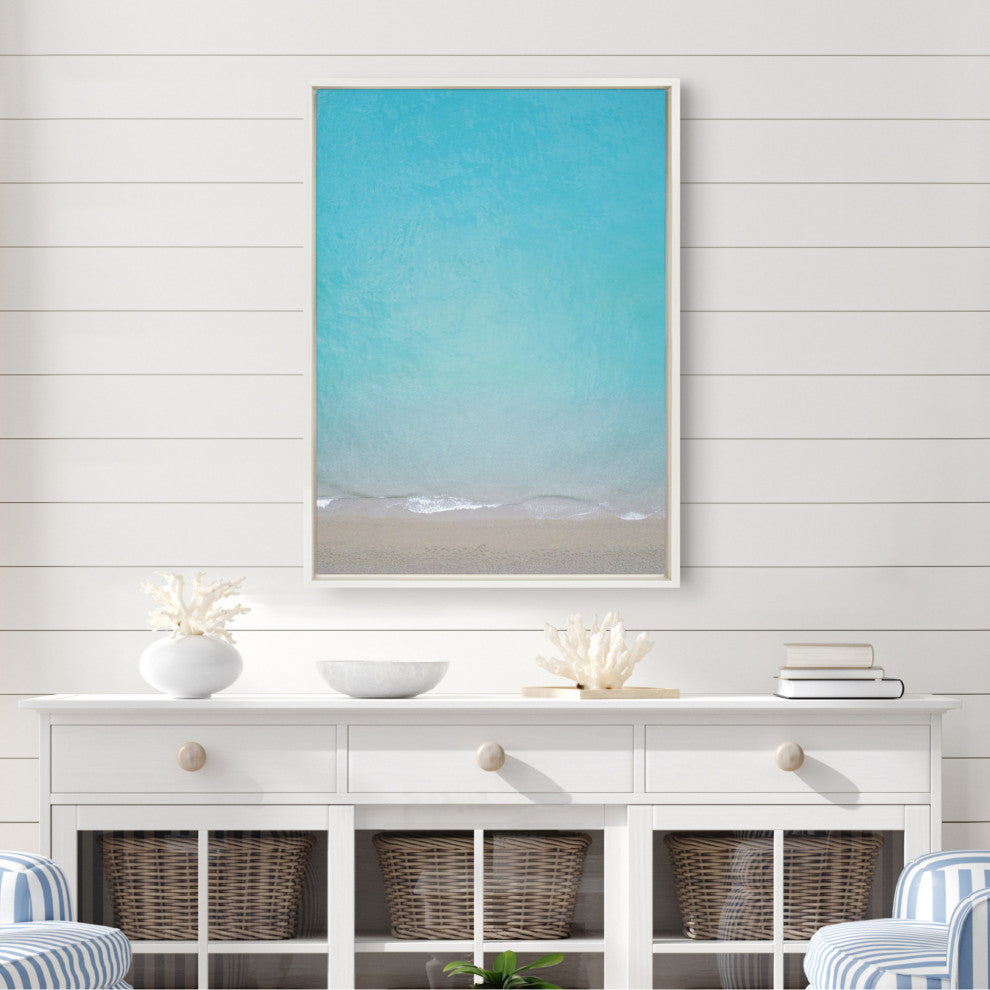 Sylvie Postiano 7 Framed Canvas by Rachel Bolgov, White 23x33