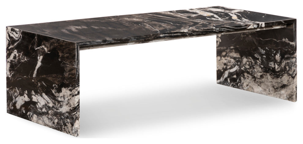 Canova Marble Coffee Table, Black, Coffee Table