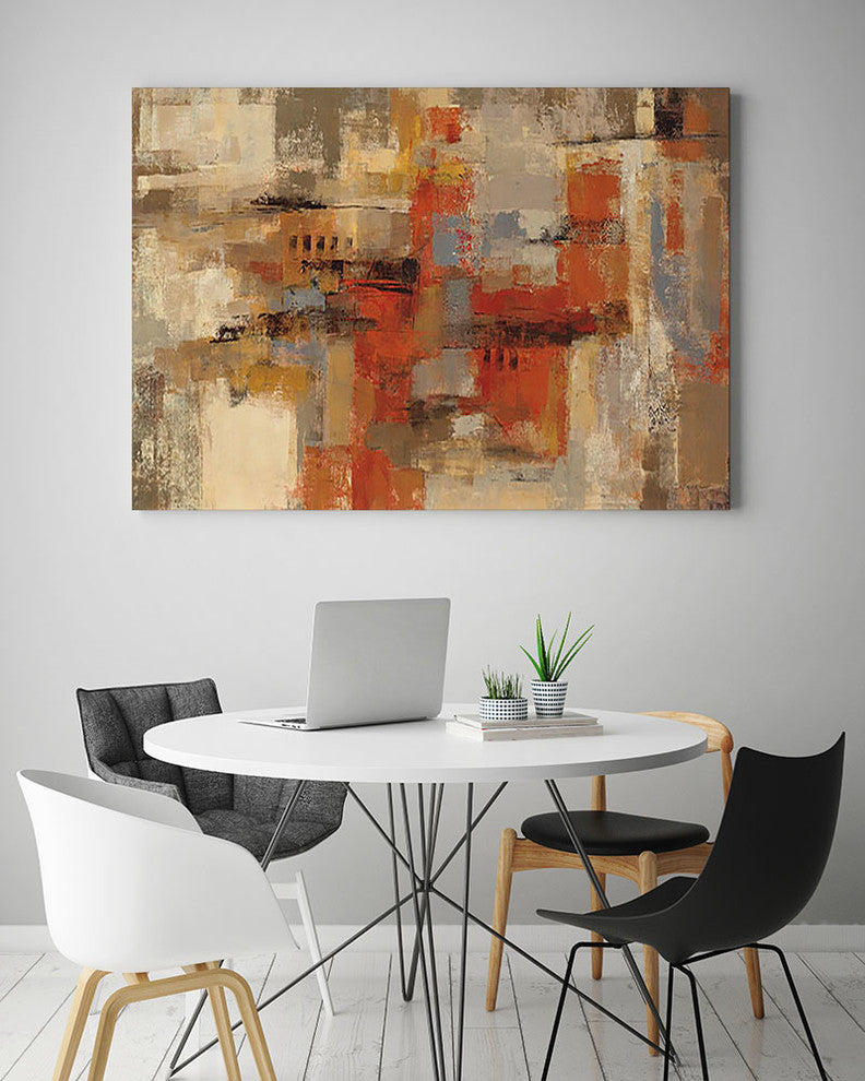 "City Wall " Museum Mounted Canvas Print, 14"x11"