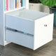 Home Office Deluxe Wood Storage Computer Desk, White