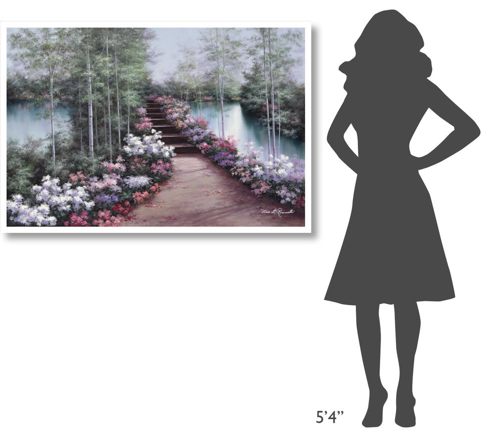 "Bridge of Flowers" Digital Paper Print by Diane Romanello, 50"x34"