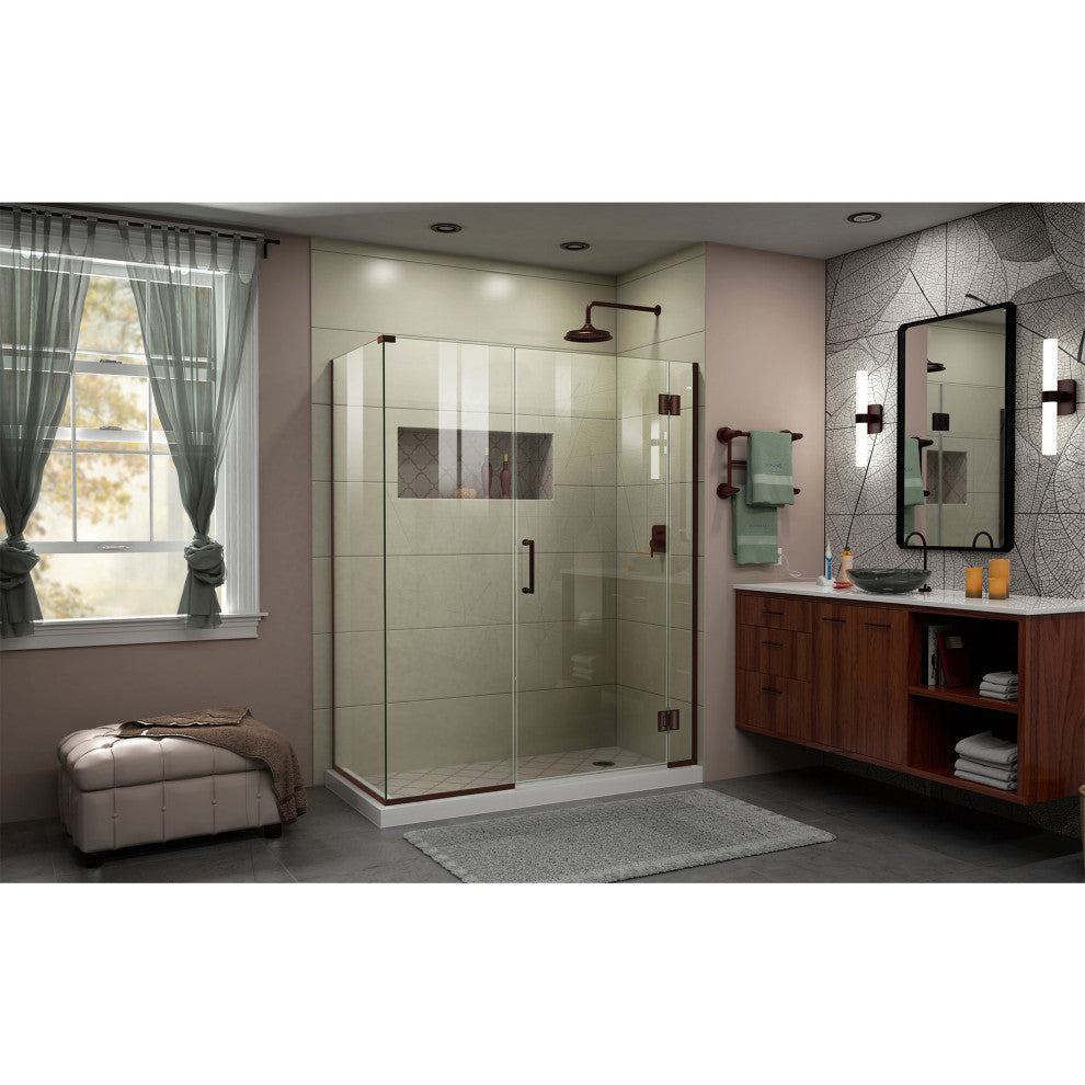 Dreamline Unidoor-X 60"x34.375"x72" Hinged Shower Enclosure