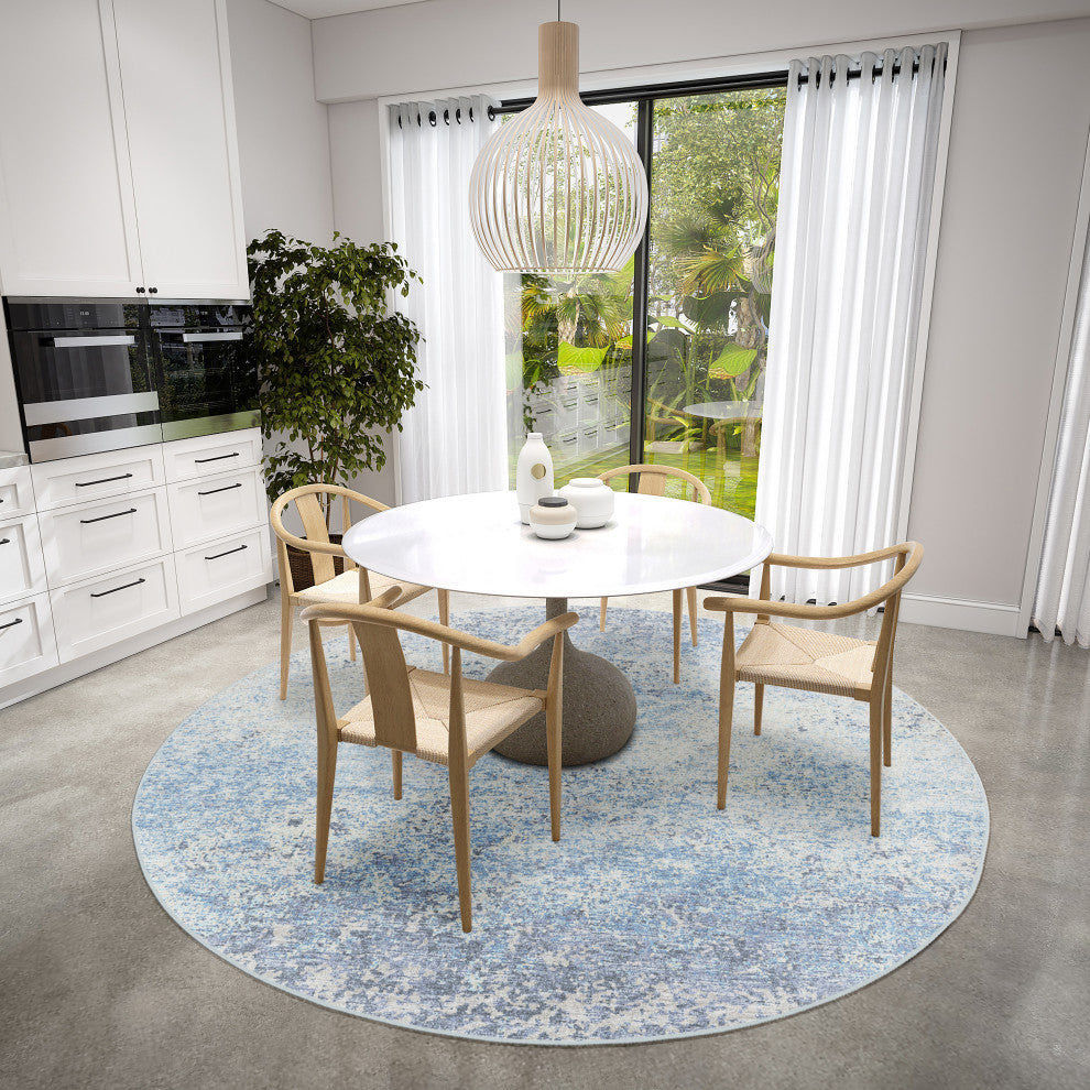 Dalyn Winslow WL3 Sky 4'x4' Round Rug