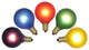 Vickerman V145545 Multi-Colored G40 Twinkle Replacement Bulb, 5 Per Box