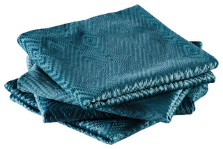 IKAT Velvet Pillow Shell Sets, Storm Blue, 4 Piece 20" X 20"