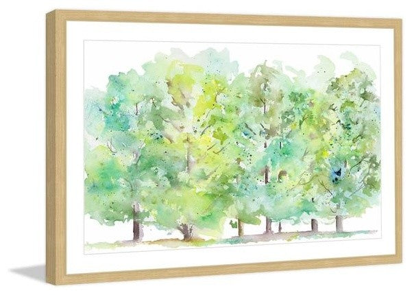 "Ripe Trees" Framed Painting Print, 18"x12"