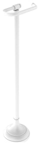 Free Standing European Style Toilet Tissue Holder, Matte White