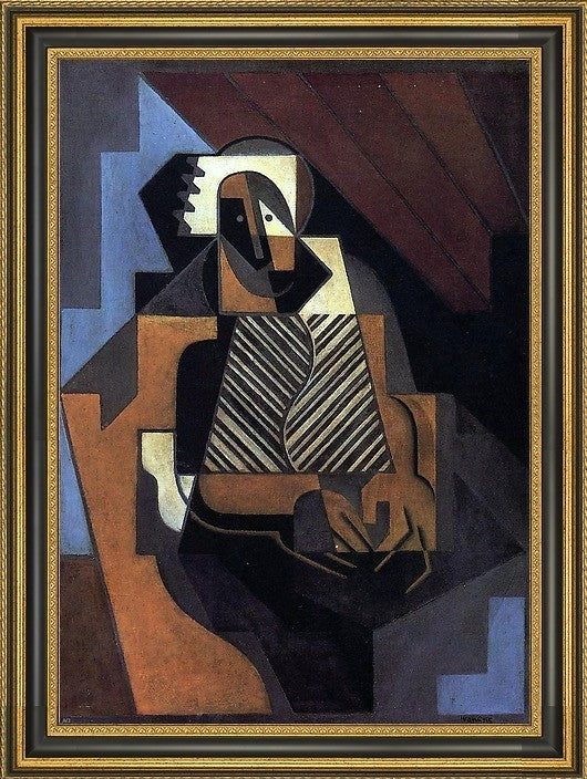 Juan Gris Unknown - 18" x 27" Framed Premium Canvas Print