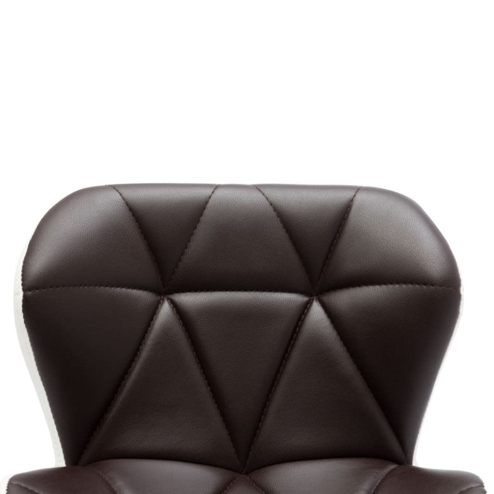 vidaXL Bar Stool Brown Faux Leather