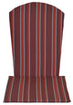 Full Adirondack Chair Cushion, Red Stripe
