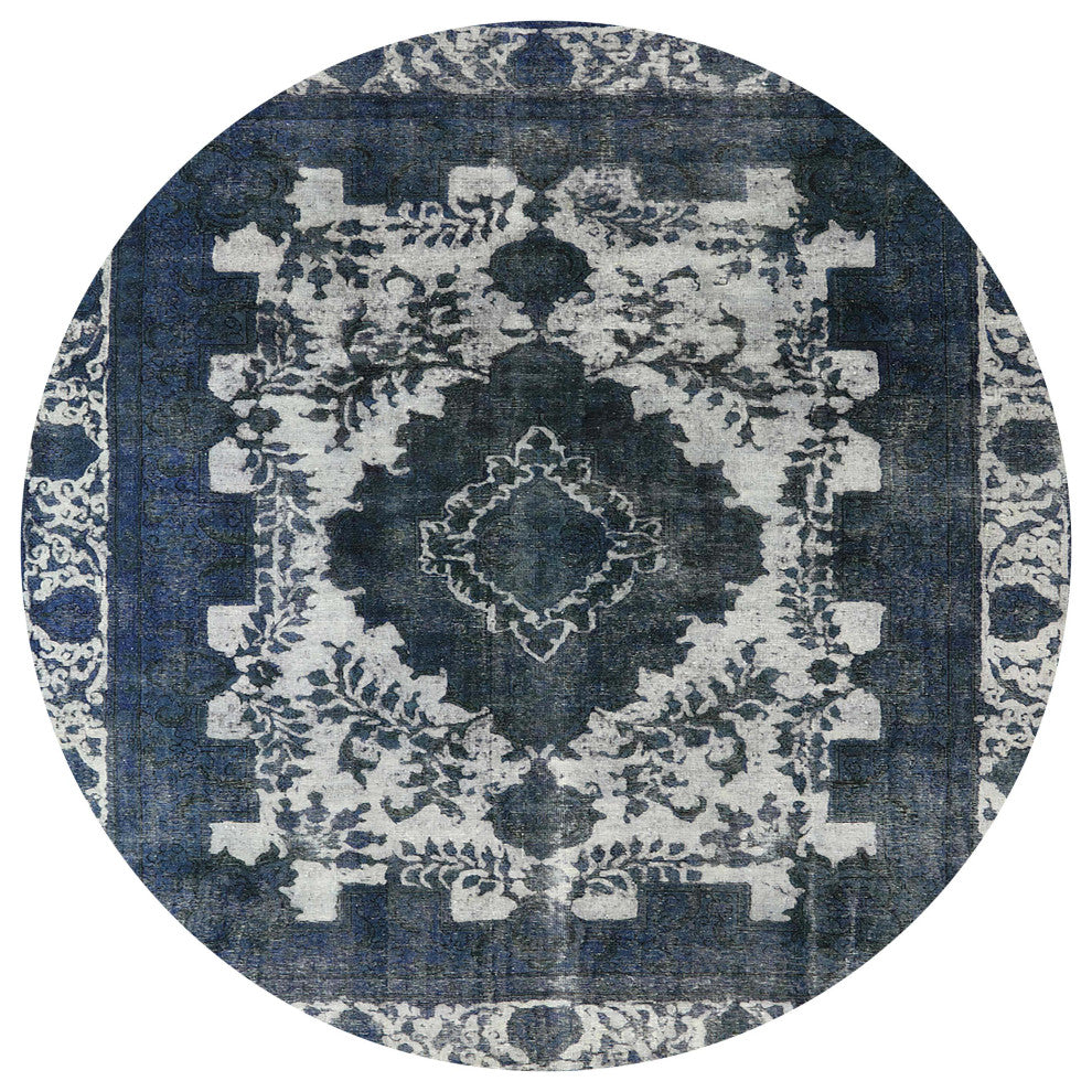 Ahgly Company Indoor Round Mid-Century Modern Area Rugs, 8' Round