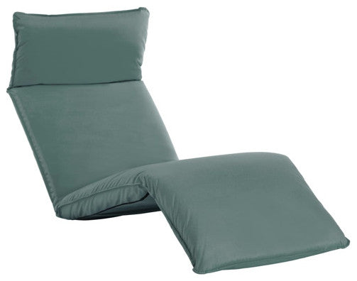 vidaXL Sunlounger Beach Folding Sunbed Outdoor Lounge Chair Oxford Fabric Gray