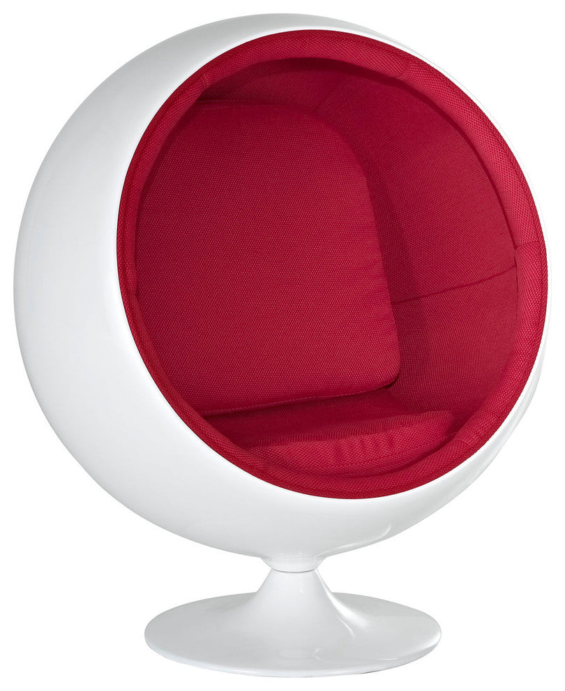 Modern Contemporary Living Room Kids Chair Red