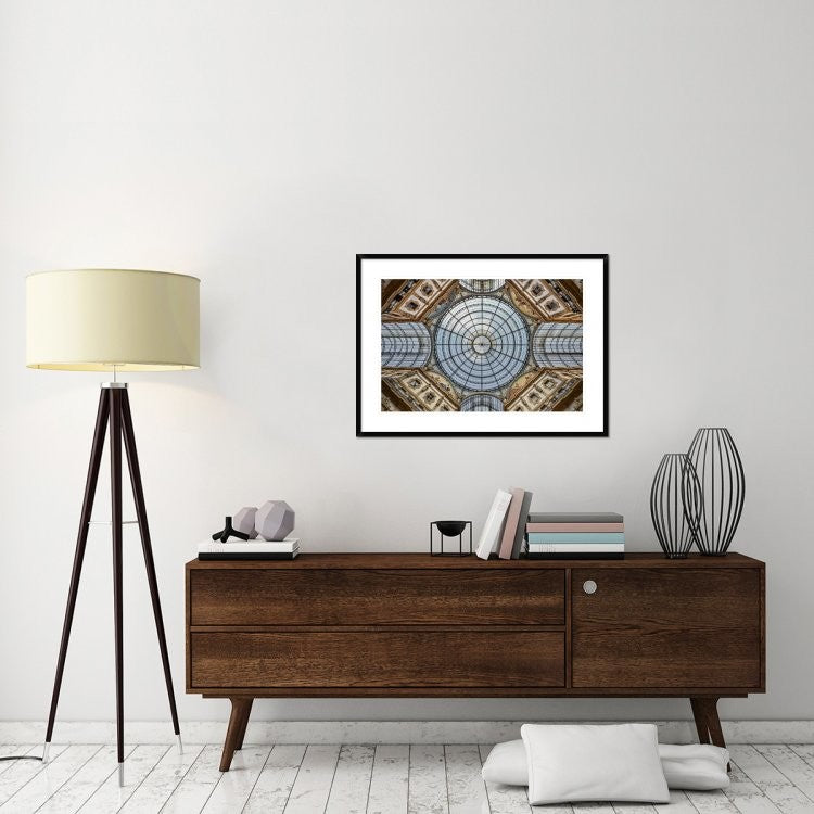 "Galleria Vittorio Emanuele Ii" Framed Digital Print by Renate Reichert, 38x27"