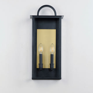 Maxim 30754CL Manchester 2 Light 20" Tall Outdoor Wall Sconce - Black