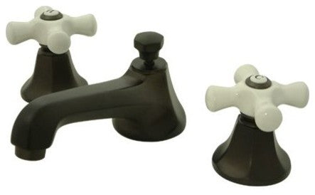 Metropolitan Two Handle 8" to 16" Widespread Lavatory Faucet with Brass Pop-up