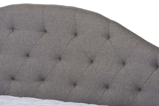 Mira Fabric Upholstered Daybed, Gray, Queen
