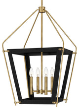 Quoizel QP5348 Abbeville 4 Light 18"W Candle Style Chandelier - Earth Black