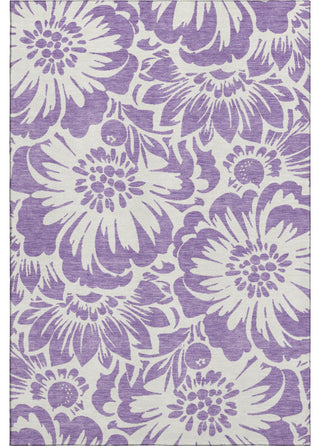 Premium Machine Washable Mayfield AMF551 Purple 9' x 12' Rug