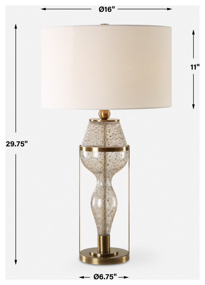 Uttermost Out Of Time Seeded Glass Table Lamp