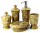 Fossil Stone 5-Piece Unique Bathroom Accessory Set of Tasmanian Collection