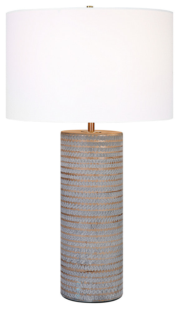 Monolith Gray Table Lamp