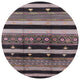 Ahgly Company Indoor Round Mid-Century Modern Area Rugs, 4' Round