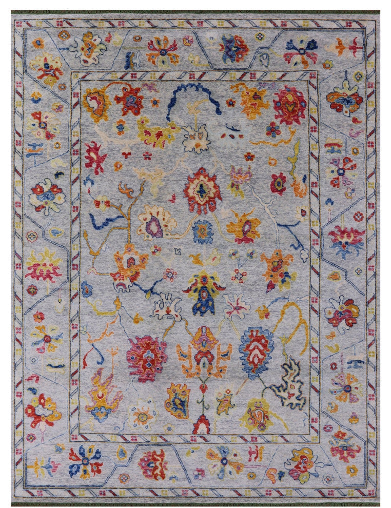 10' 3" X 13' 8" Handmade Turkish Oushak Wool Rug - Q16111