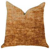 Aureila Brown Bronze Luxury Throw Pillow, 20"x20"