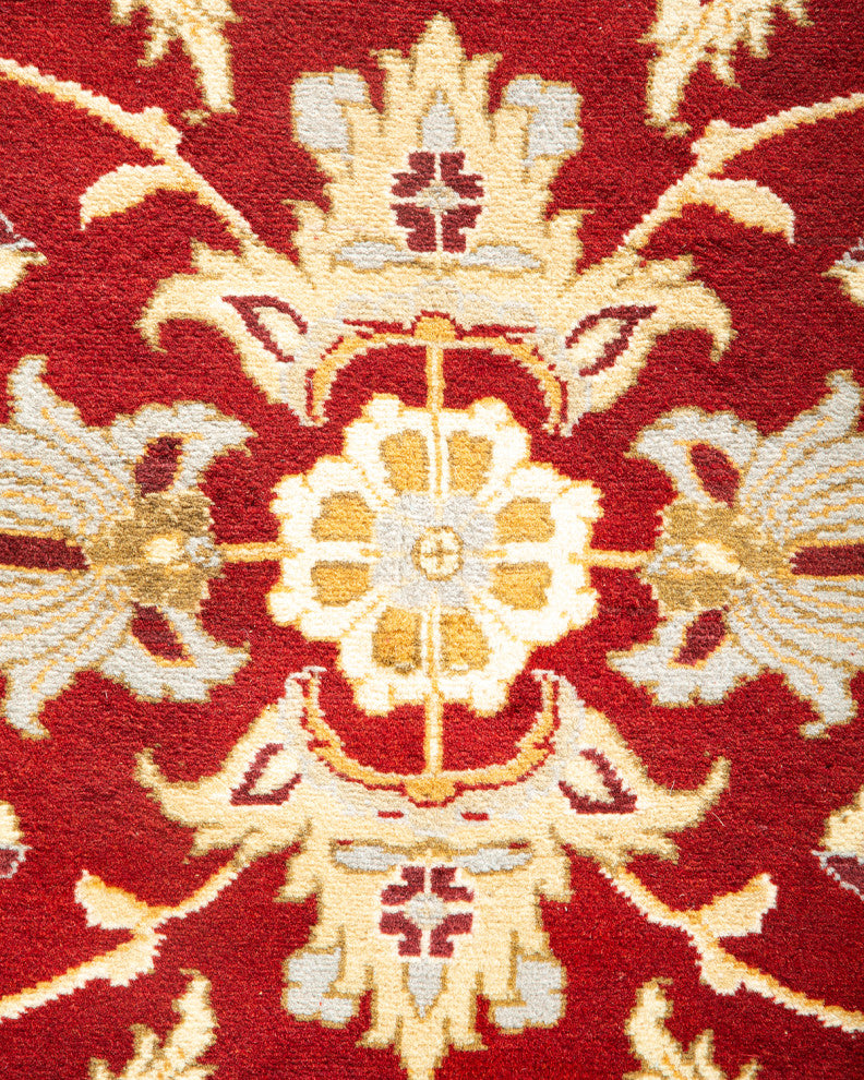 Mogul, One-of-a-Kind Hand-Knotted Area Rug Red, 4'3"x6'3"