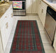 Vintage Distressed Houston Red/Green Runner, 3'9x7'8