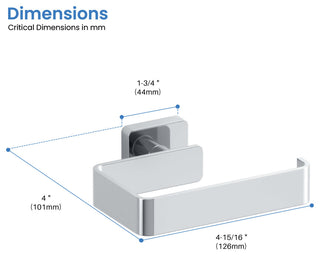Blaze Bathroom Toilet Paper Holder, Chrome