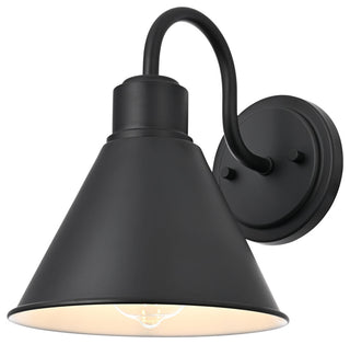 Home Living 8" Outdoor Wall Sconce, Black