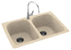 Swan 33x22x10 Solid Surface Kitchen Sink, 1-Hole, Bermuda Sand