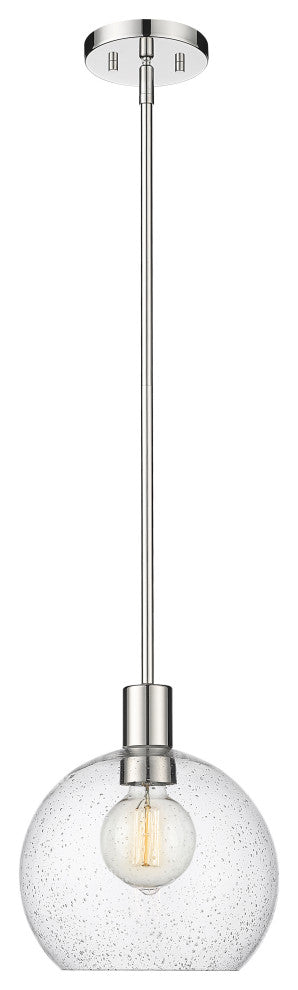 Zlite 7501P10-PN 1-Light Pendant, Clear Seedy