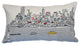 Beyond Cushions New York City Daytime Skyline Prince Size Embroidered Pillow