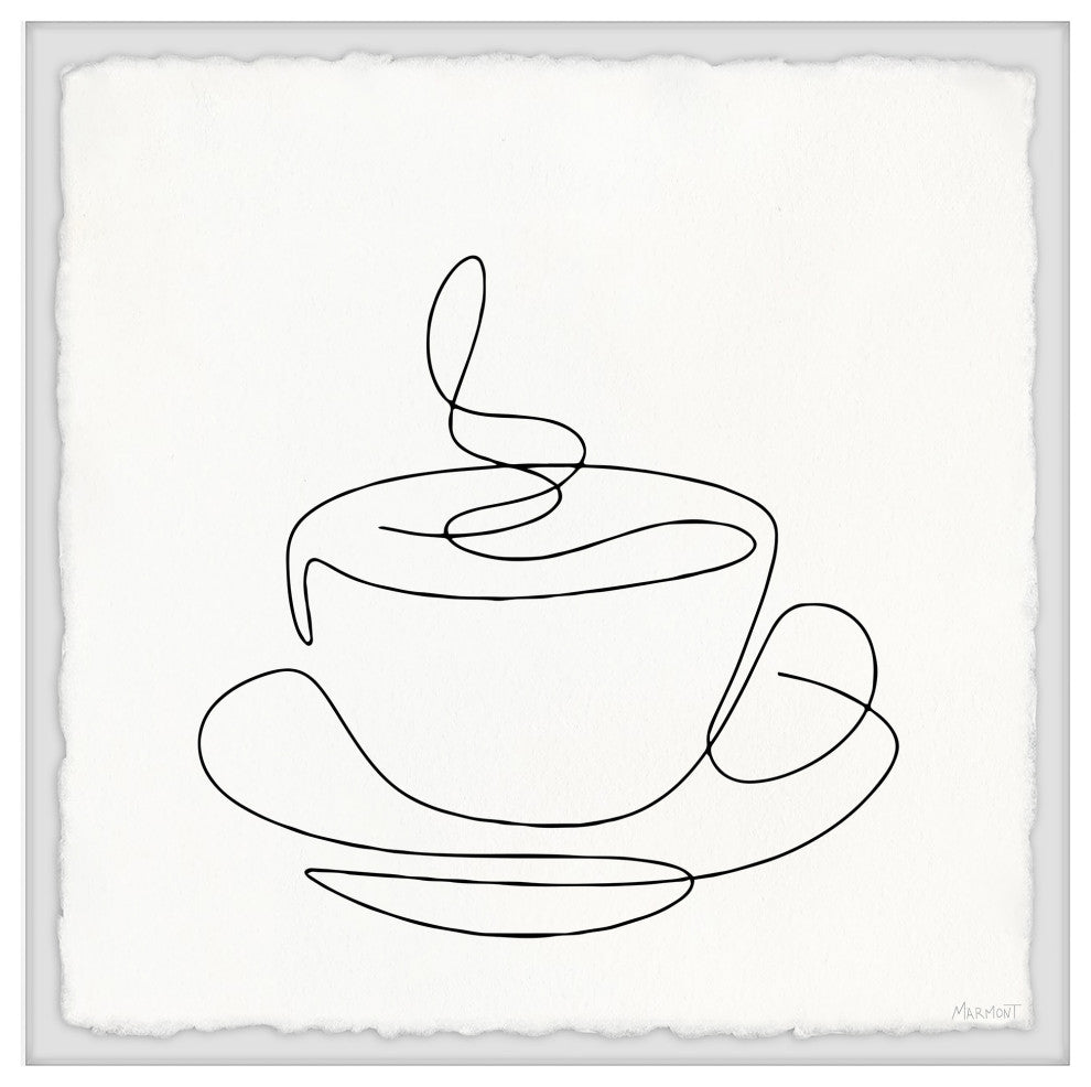 "It's Coffee Time" Framed Painting Print, 24x24